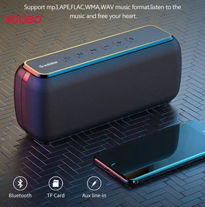 XDOBO Penjualan Panas X8 60W Speaker Luar Ruangan Portabel Subwoofer Bass Nirkabel Bluetooth Tahan Air Fungsi TWS 6600mAh Mendukung TF / AUX 10 baterai xdobo x8 penjualan terbaik - №