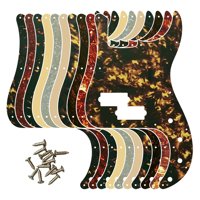 Pleroo Custom Guitar Pickgaurd - For Deluxe P Bass Guitar Pickguard Scratch Plate Multiple Colors Flame Pattern