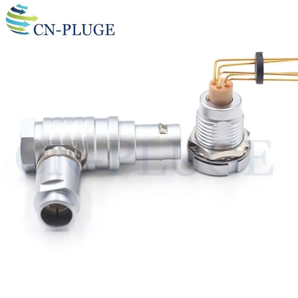 FHG E CG 1B Connectors M12 Series 5 pin Push Pull Self-locking Elbow Connector For Medical Devices Cameras ,PCB Panel Mount