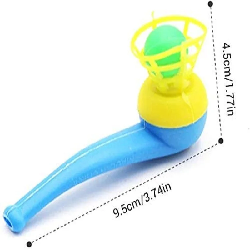 Suspended Blow Pipe Blow Ball Rod Board for Children Balance Training Floating Nostalgia Funny Game Vital Lung Capacity TOY Gift