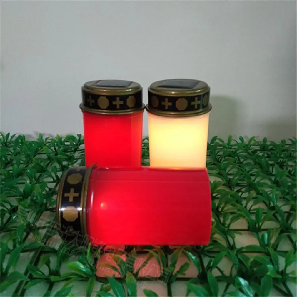 Pemakaman surya cahaya LED perabotan dekorasi rumah lampu tanah PVC buatan tangan geometri amorf silikon panel surya