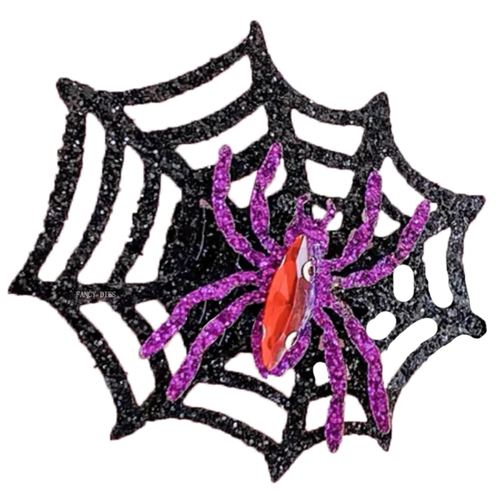 

2021 New Scary Halloween decoration spider web Cutting Dies Wooden Knife Die Compatible With Most Manual Die Cut Cutters