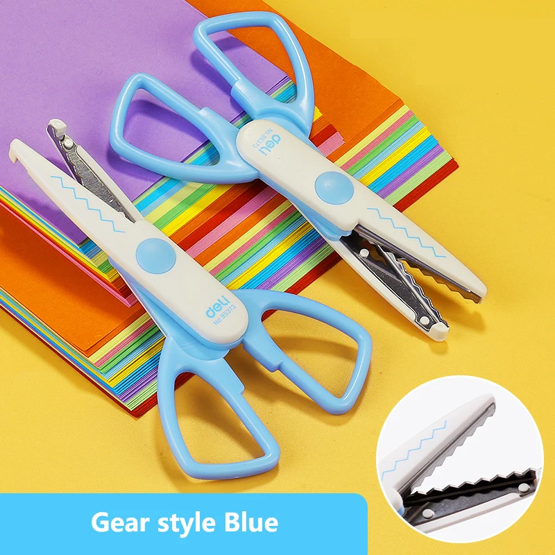 Deli Children\'s Scissors Cartoon Safety Scissors for Kids DIY Handmade Scrapbook Craft Paper Folding Cutting Cute Small Shear