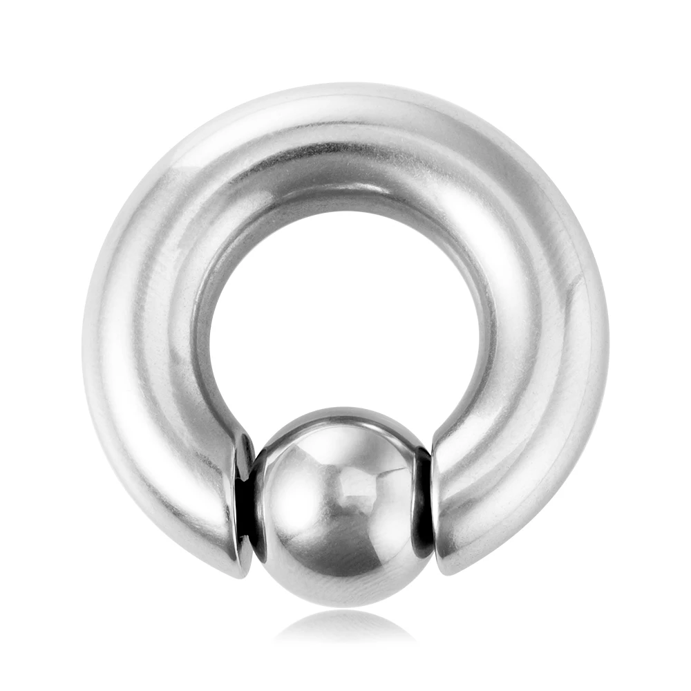 1PC 3-8mm Punk Ear Gauge BCR Ball Closure Nose Septum Ring Biżuteria ze stali chirurgicznej do przekłuwania uszu Obciążniki do noszenia Unisex