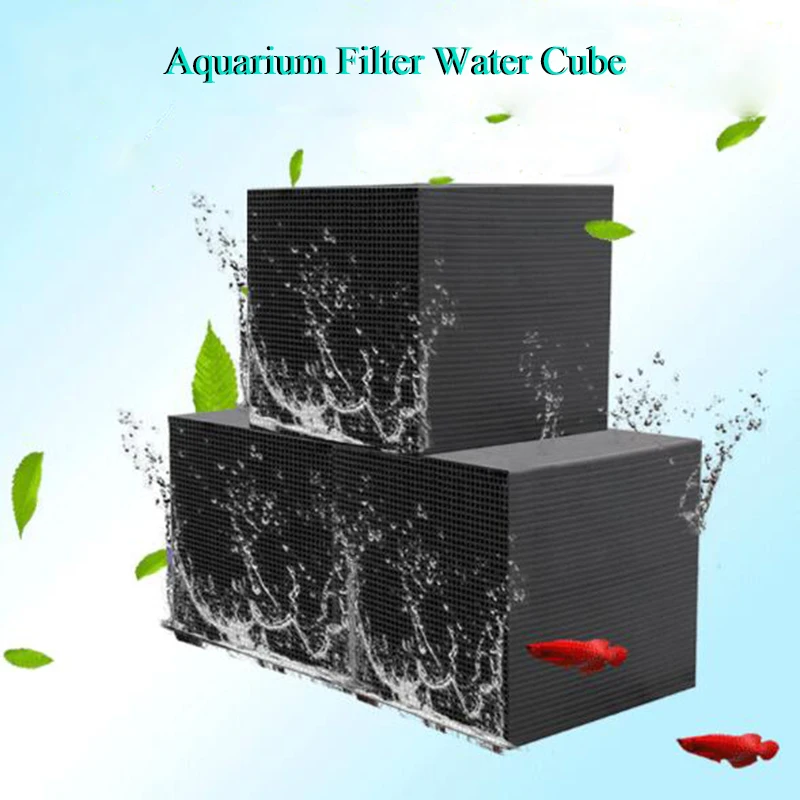 Aquarium Filter Water Cube  Filter Material Fast Water Purification Contains Activated Carbon Adsorption Impurities 2021New