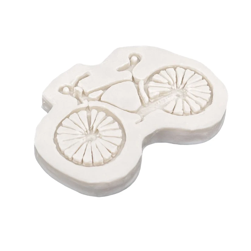 Bicycle Bike Silicone Cake Baking Mold Sugarcraft Chocolate Cupcake Baking Mould Resin Tools Fondant Cake Decorating Tools