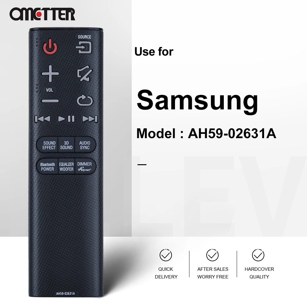 New AH59-02631A Replaced Remote for Samsung SoundBar HW-H450 HW-HM45 HW-HM45C