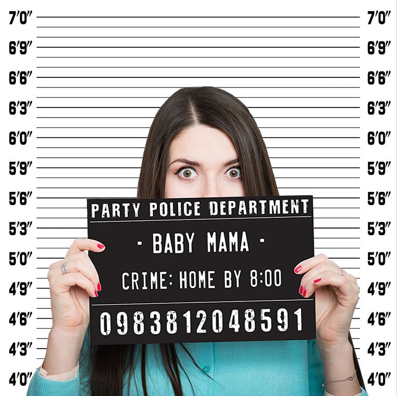 Police Up Line for Special Usage Mugshot Mug Shot backdrop High quality Computer print party photography backgrounds