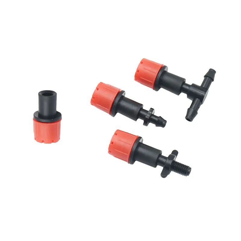 

300pcs Water Dripper Nozzles Adjustable Drip Irrigation Watering Sprinkler With 6mm Hole 1/4'' Barb Tee Emitter