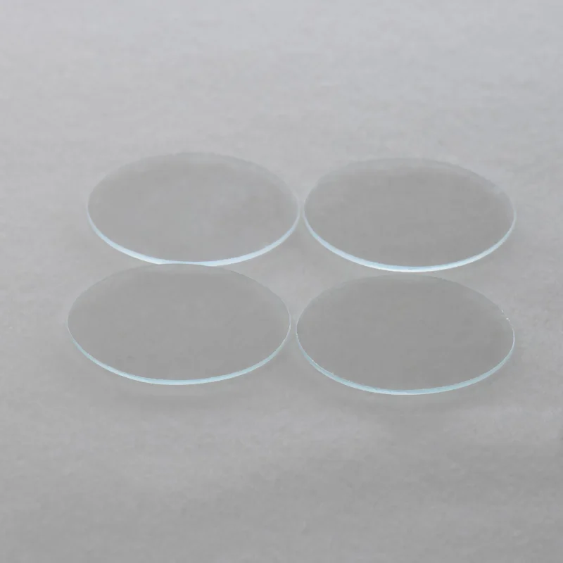 

Round transparent float sodium calcium ordinary glass optical glass D50/55mm thickness 2mm1.1mm