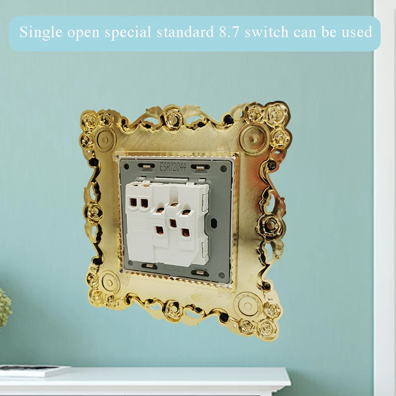 New creative rhinestone household switch cover wall lamp socket stickers decorative switch stickers room switch protection stick