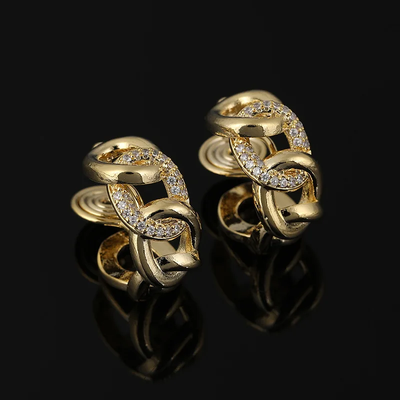 

Fashion Simple Chain Mosquito Coil Ear Clip Without Pierced Ear Jewelry Hip Hop Wild Ear Studs Female