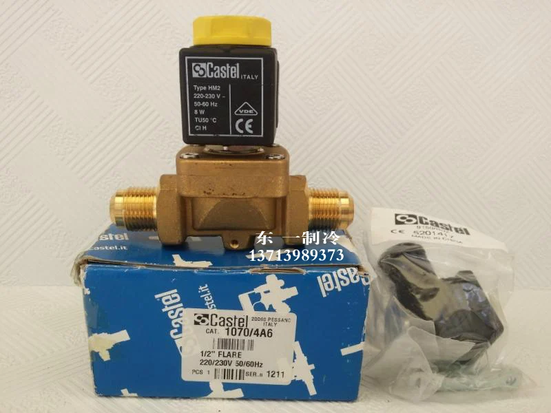 

Castel solenoid valve TYPE 1070/4 4 points cold storage freezer solenoid valve 1070/4A6