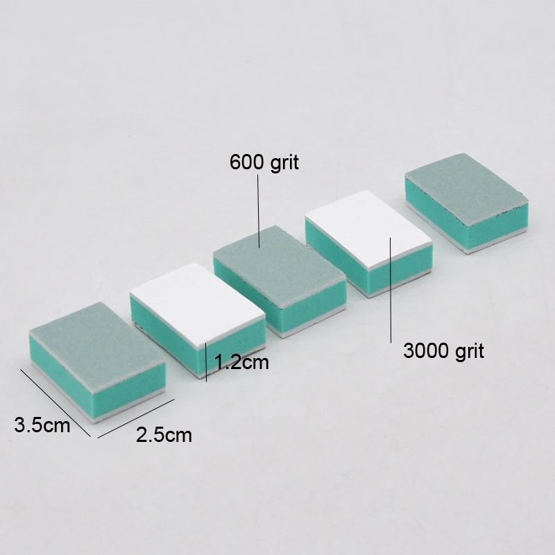 50 Pcs/lot Mini Nail Buffer Block 600/3000 Grit Nail Art Sanding Polish Uv Gel Shining Buffer Files DIY Files With Opp Sets