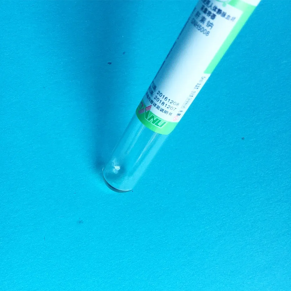 Disposable Sterile Vacuum Blood Collection Tube With Heparin Sodium Additives Green Lid 5ml Vac Tube Vacutainer CE Mark 100pcs