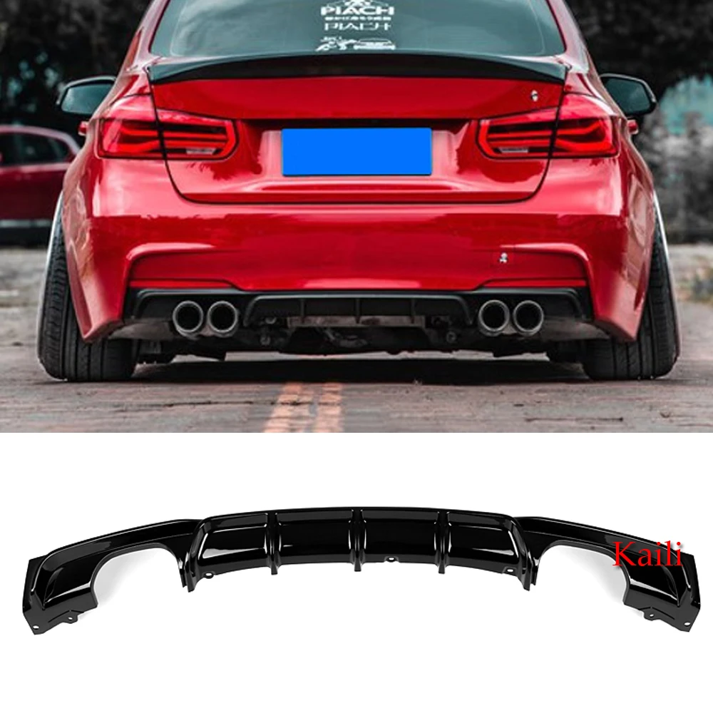 

Gloss Black Rear Bumper Spoilers For BMW 3 Series F30 F31 M Sport Bumper 2012 - 2019