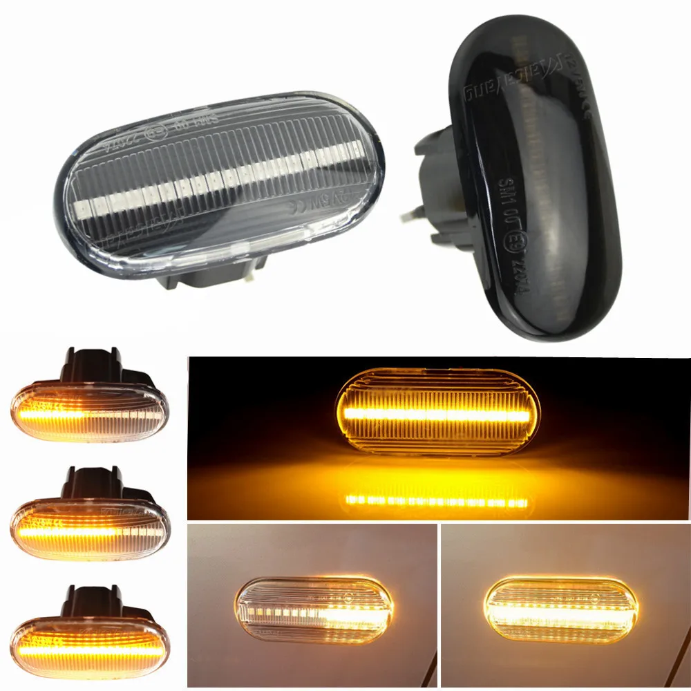 Side Marker Light For Honda Accord Civic CRX Del Sol Fit Integra LED Turn Signal Dynamic Indicator 2005 2009 2010 Car Syling