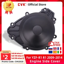 CVK Engine Cover Motor Stator Cover CrankCase Side Cover Shell For YAMAHA YZF-R1 YZF R1 2009 2010 2011 2013 2014 10 11 12 13 14