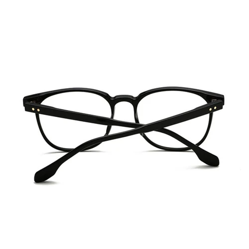 Imagen 2 del producto Montura de gafas ópticas para ordenador, lentes transparentes grises TR90, antirayos azules, ovaladas, de visión corta, prescripción 0-0,5-0,75 To -6
