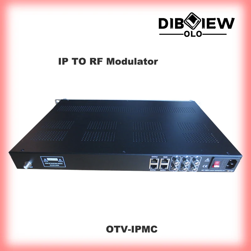 OTV-IPMC IP TO 32 QAM DVB-C RF Modulator Or IP TO 16 DVB-T ISDB-T/Tb ATSC-T Digital TV  Headend Modulator