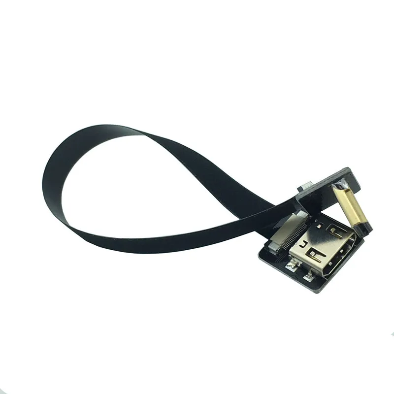 FPV Female to HD Male 90 Degree UP Down Adapter 5cm-80cm FPC Ribbon Flat Extension Cable Pitch 20pin Plug Connector