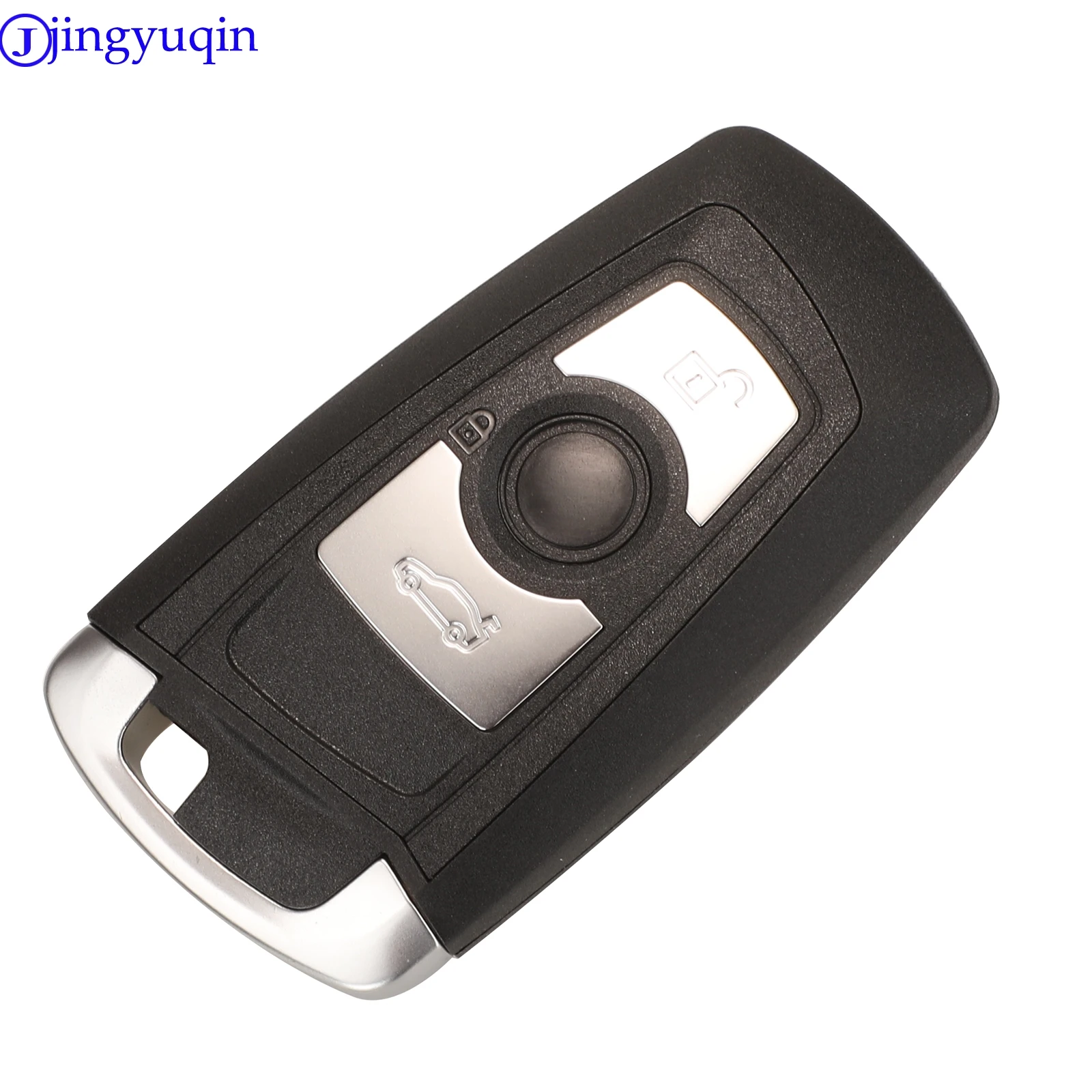 jingyuqin 3/4B Smart key Shell Cover Case Keyless For BMW CAS4 F 3 5 7 Series E90 E92 E93 X5 HU100R With Uncut Blank Blade