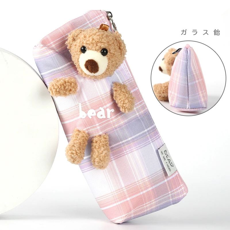 Cute Bear Große Kapazität Bleistift Fall Kawaii Pencilcase Schule Stift Fall Liefert Bleistift Tasche Schule Box Bleistifte Beutel Schreibwaren