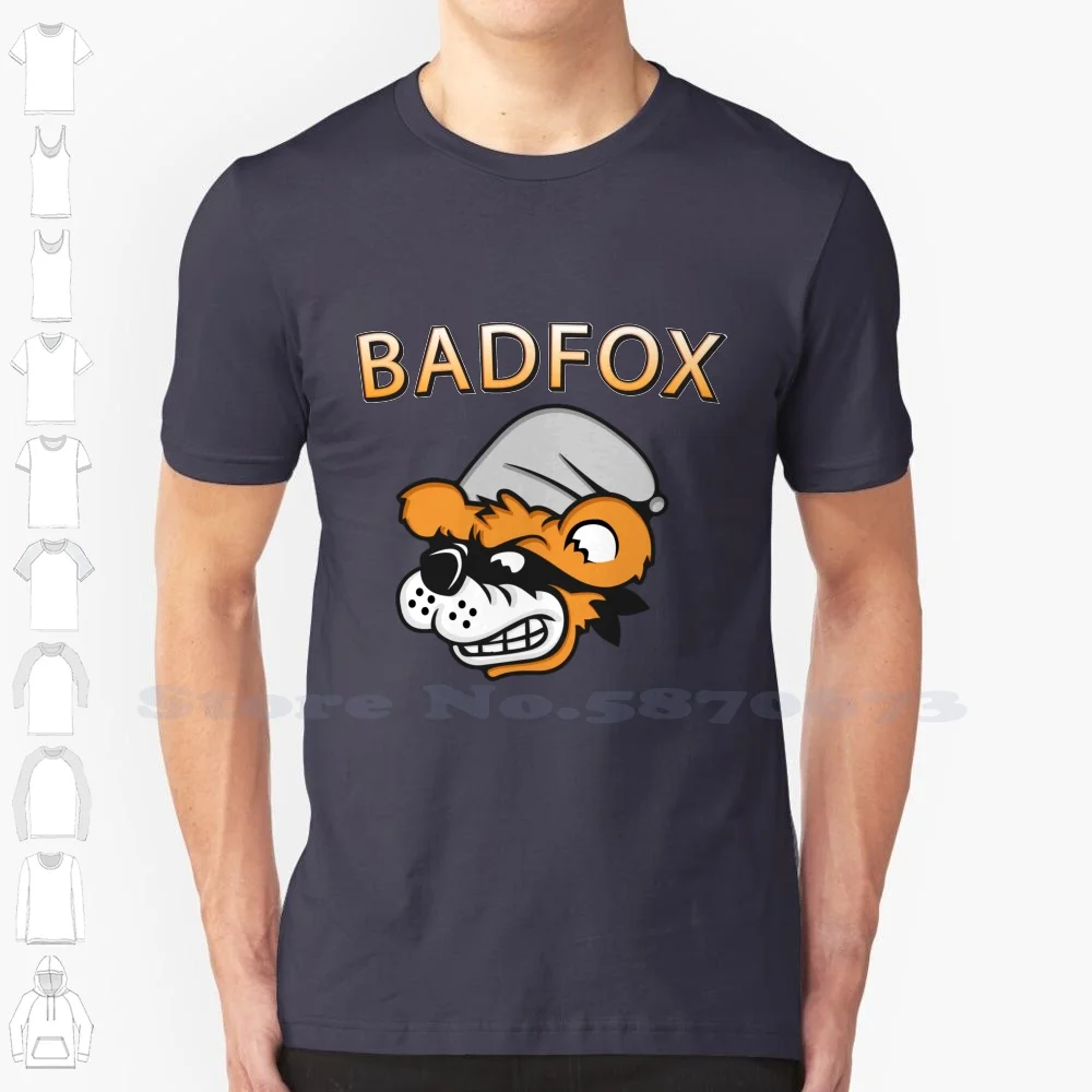 Bad Cartoon 100% Cotton T-Shirt Bad Fox Fox Cartoon Foxtrot Red Animals Idea Forest Animal Cute Fox Wildlife Animal Lover Foxes