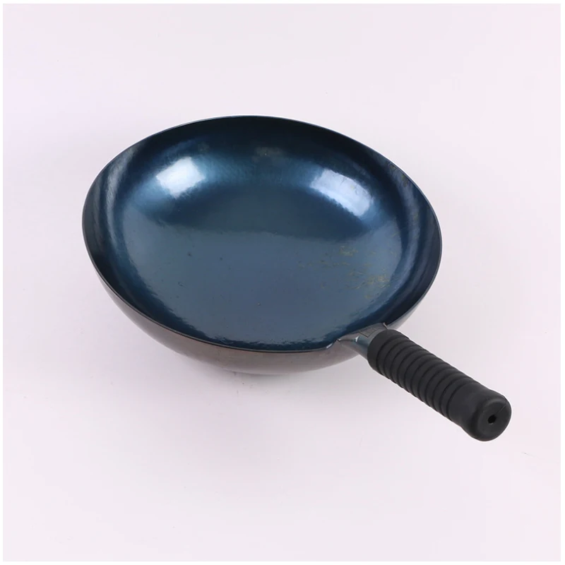 

32cm Hand Forged Iron Wok Household Uncoated Cooking Pot Non-stick Thickened Iron Chines Traditional Cookware