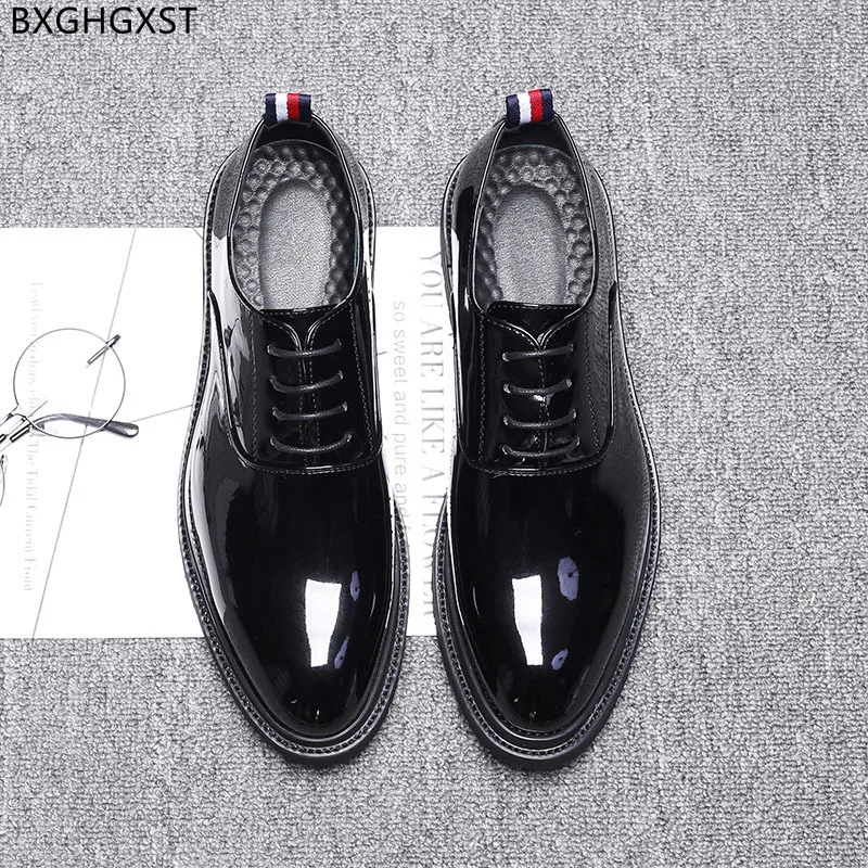 Italian Dress Shoes Mens Fashion Oxford Shoes for Men Patent Leather Shoes Men Formal Office 2024 Chaussure Homme Zapatos Hombre