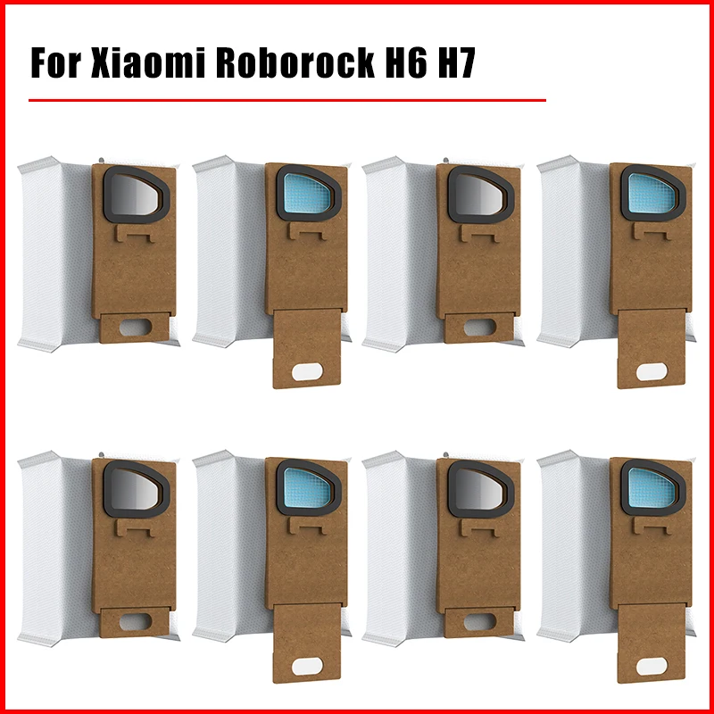 H6 Dust Bag Accessories For Xiaomi Roborock H7 H6 Vacuum Cleaner Non-woven Fabric Dust Bag Professional Replacement Spare Parts