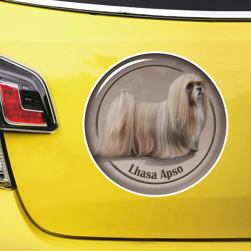 

Lhasa Apso Dog V1 Self-adhesive Decal Car Sticker Waterproof Auto Decors on Bumper Rear Window Laptop Choose Size #S60919