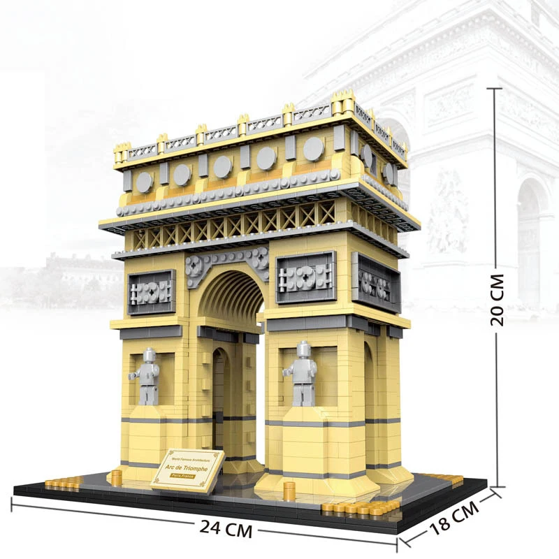 3D Building Blocks อิฐสถาปัตยกรรม Modular Mini House DIY โลกที่มีชื่อเสียง Landmark 3D รุ่น Miniature ภูมิทัศน์ของเล่น