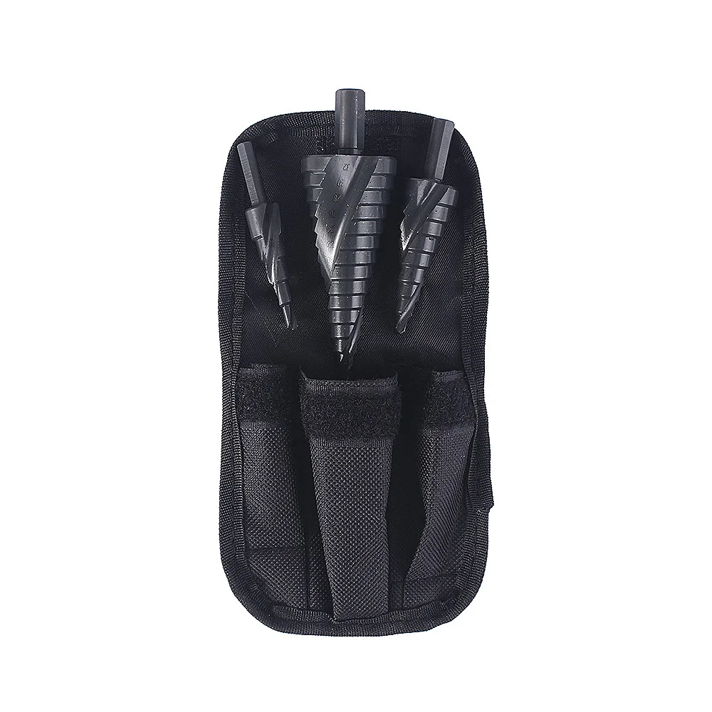 3 Stks/set 4-32Mm Hss Kobalt Stap Stapte Boor Set Stikstof Hoge Snelheid Stalen Spiraal Voor Metalen cone Driehoek Schacht Gat