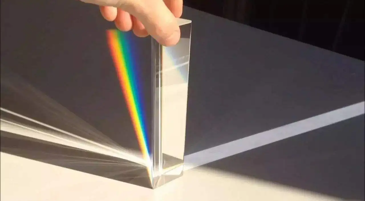 Crystal Prism with Gift Box 30X30X150mm Rainbow Prisma Triangle Student Experiment Light Spectrum Test