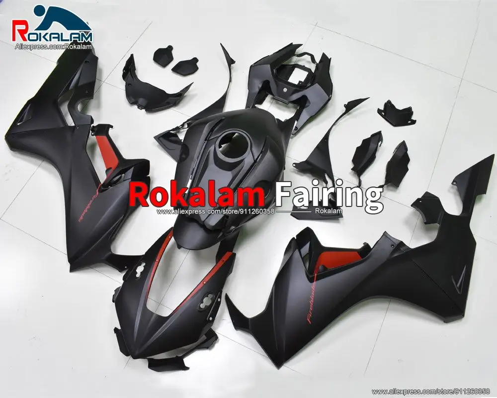 Aftermarket Bodywork For Honda CBR1000RR 2017 2018 2019 17 18 19 CBR 1000RR Black Motorcycle Fairing Kit (Injection Molding)