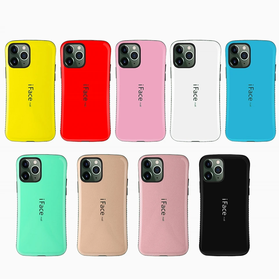 Case For IPhone 12 11 Pro Max XR X XS Max Cover Shockproof Iface Mall Silicone Case for iPhone 13 Mini 15 Pro 8 7 14 Plus