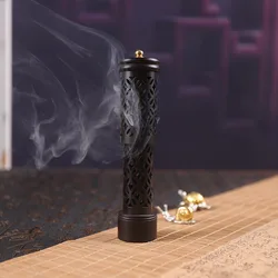 Handmade Creative Wood Aromatherapy Incense Stick Holder Hollow Incense Burner Wood Censer Box Wood Carving Crafts Chinese Gift