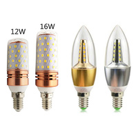 10Pcs 12W 16W LED Corn Bulb Candle Light Bulb Warm/Cold White 7W 9W 220V E14 Led Candle Light Bulb for Household Commercial Bulb