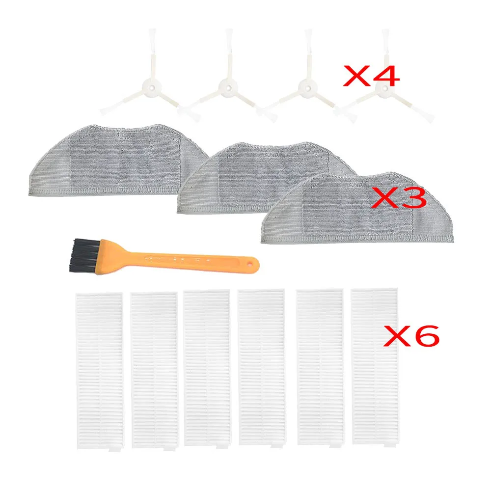 Ensemble de pièces de rechange pour aspirateur Xiaomi Mijia G1 MJSTG1, brosse principale, brosse latérale, filtre, torchon