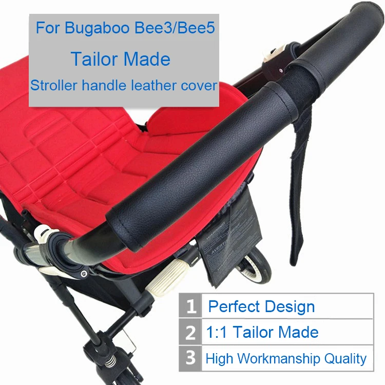 Funda protectora de cuero con mango de cochecito de bebé 1: 1 para Bugaboo Bee5 Bee3 Bee 5 3