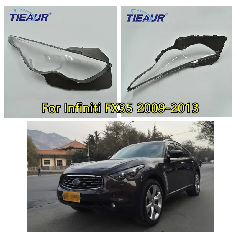 Car Headlamp Lens Replacement Auto Shell for Infiniti FX35 2009 2010 2011 2011 2013 Headlight Cover Car Repair Tool Assembly