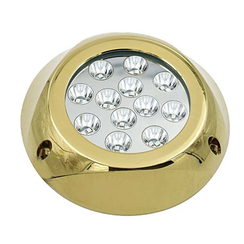 DY-UD145 120W 24VDC Surface Mounted Bronze Housing Yacht Fishing Dock Deck Marine White Blue RGB RGBW Boat LED Underwater Light