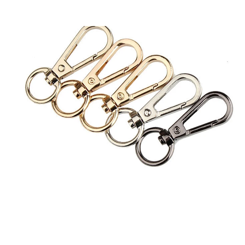 

20PCS /lot 49.5mm Silver /gold /Gunmetal Swivel Snap Hook Clips keychain for bag decoration accessories