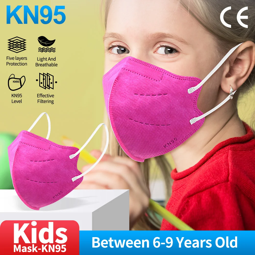 Reusable FFP2 Kids Mask Mascarilla KN95 infantil 10PCS-100PCS Protective FPP2 Mouth Face Masks For Boy Girl Child Masque Enfant