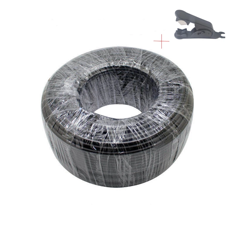 10M 1/4 ''6,35 mm Czarny Biały Beżowy PE Rurka Wąż PVC Materiał spożywczy do zestawów zamgławiających System nawadniania