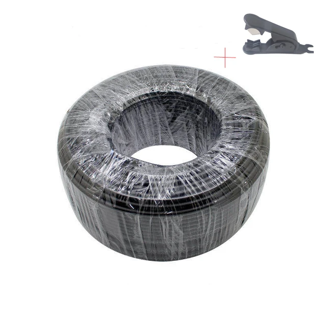 10M 1/4 ''6,35 mm Czarny Biały Beżowy PE Rurka Wąż PVC Materiał spożywczy do zestawów zamgławiających System nawadniania