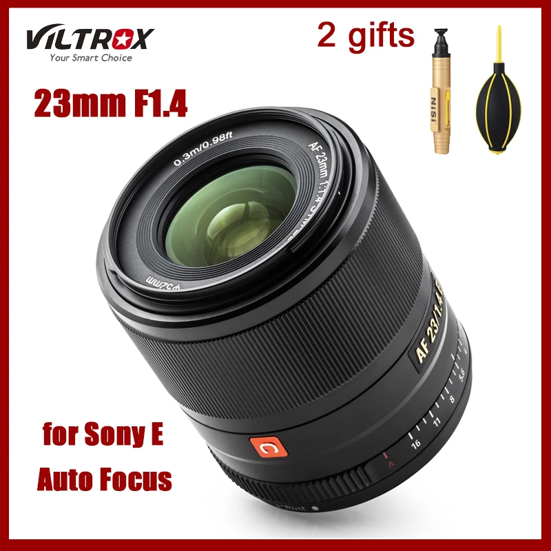 

Viltrox 23mm F1.4 STM For Sony E-mount Camera Lens for Sony A6300 A6600 A9 A7RIII A7M3 A7RIV Auto Focus AF 23/1.4 E APS-C Lens