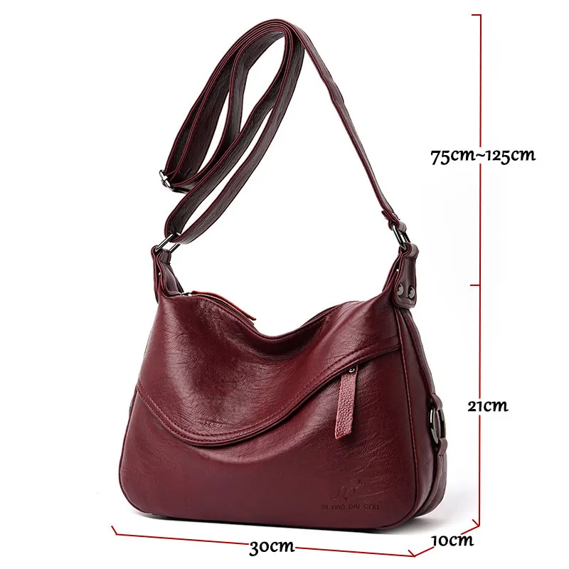 Hot Women Shoulder Bag Leather Luxury Handbags Women Bags Designer Women Shoulder Messenger Bags For Women 2019 Sac A Main Femme