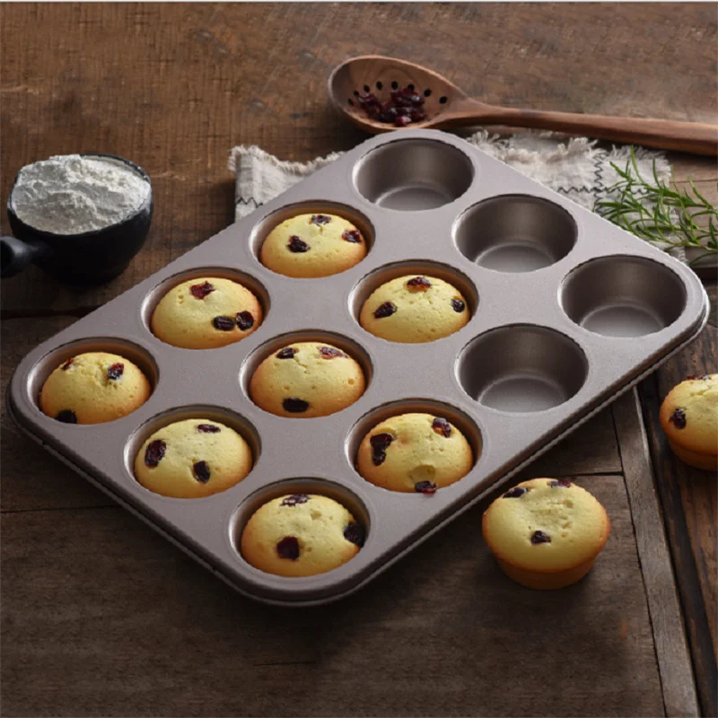 

6 types of 12 cup square plate donut cake mold small bread baking mold baking tray